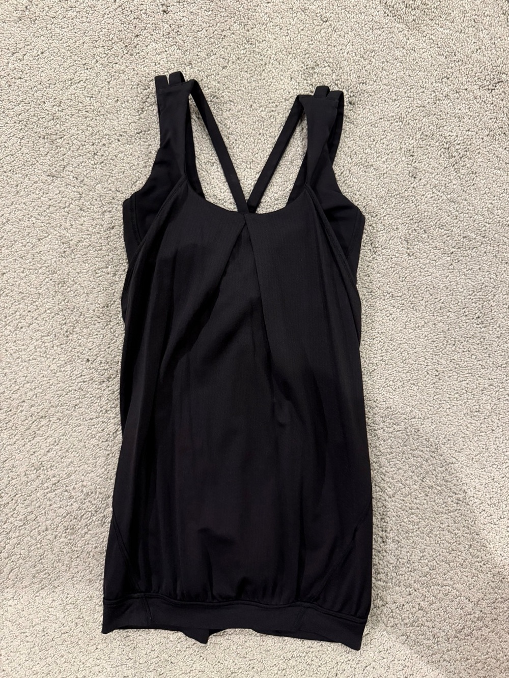 lululemon athletica Black Tank Top with Double Straps